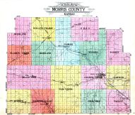 Morris County Outline Map, Morris County 1923